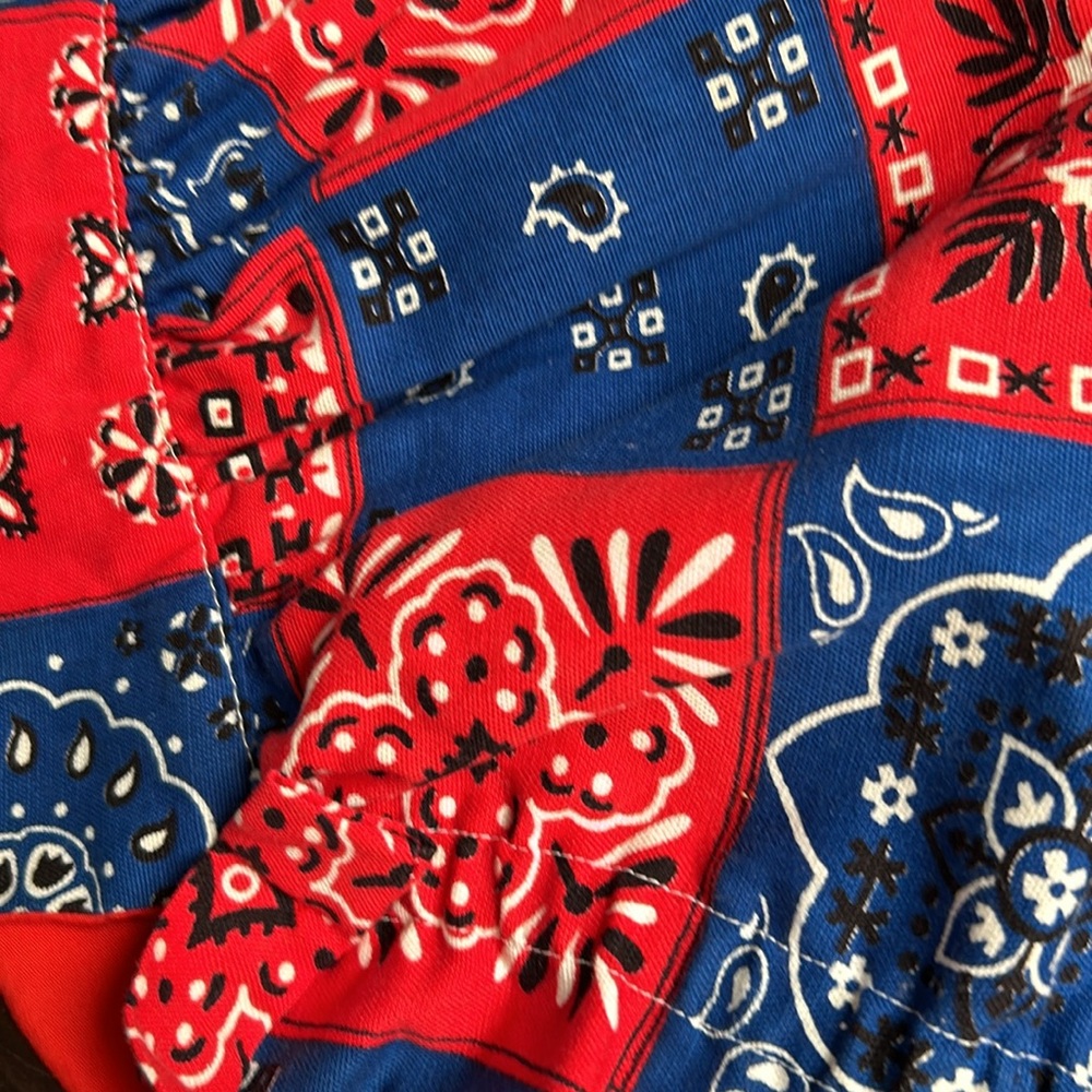 Vintage Handmade Bandana Print Pioneer Prairie Bonnet - Picture 8 of 8